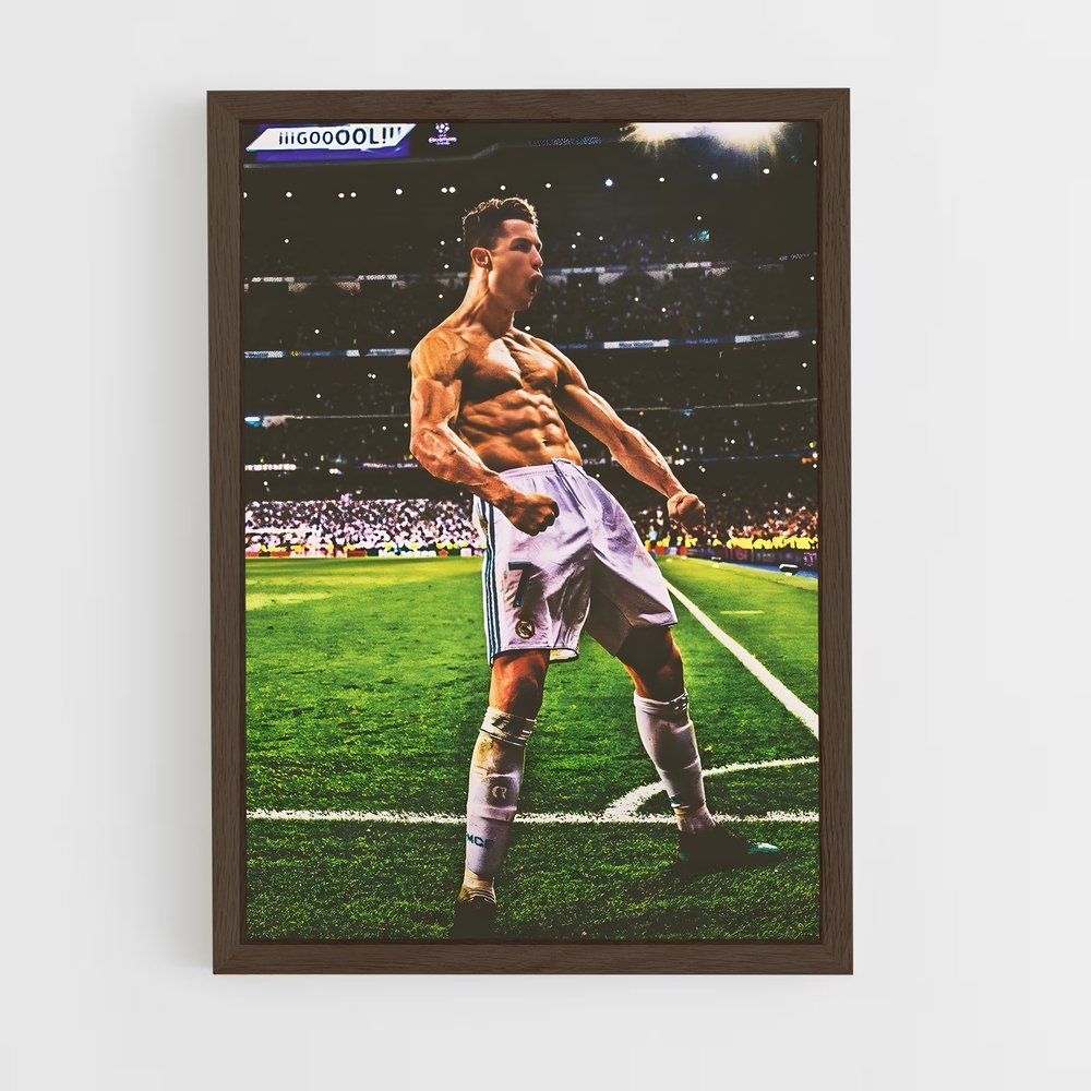 Poster Christiano Ronaldo Muscles – affiche Football (vue 5)