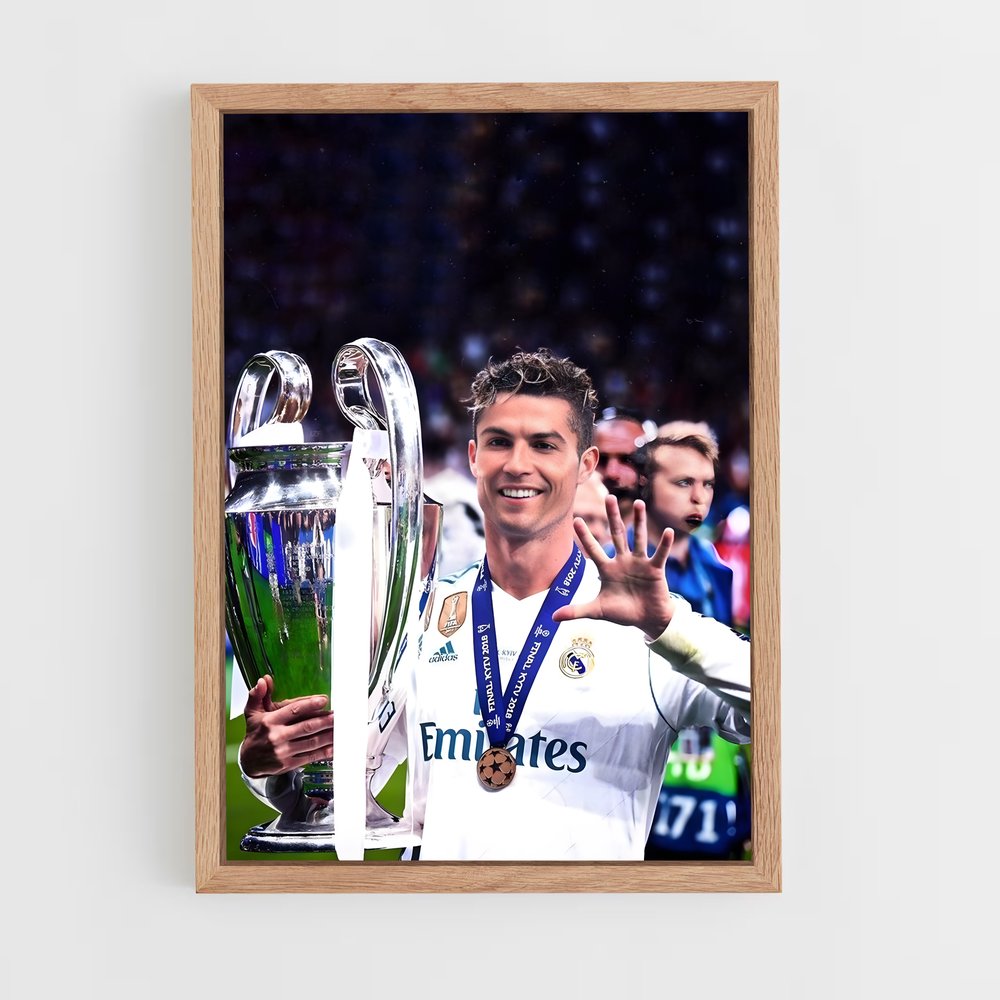 Poster CR7 Coupe – affiche Football (vue 4)