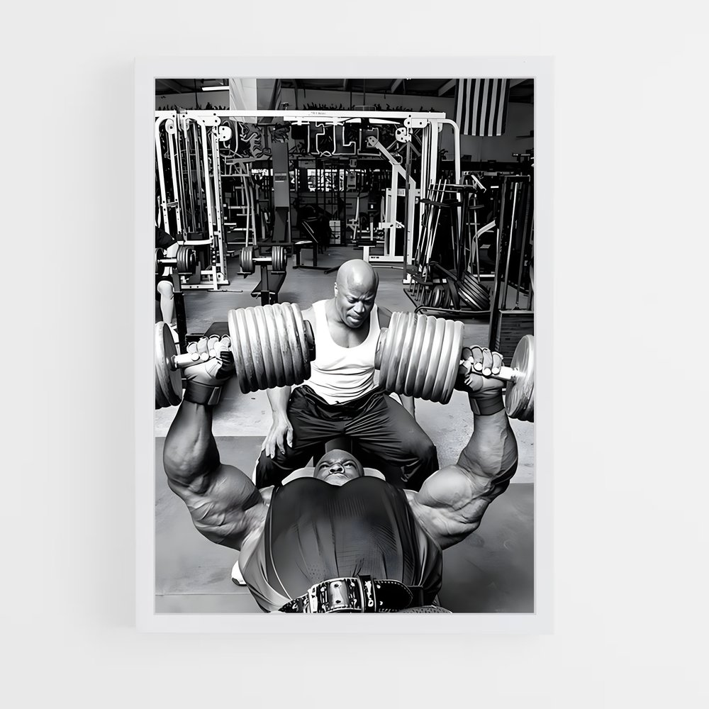 Poster Ronnie Coleman Haltère – affiche Musculation (vue 3)
