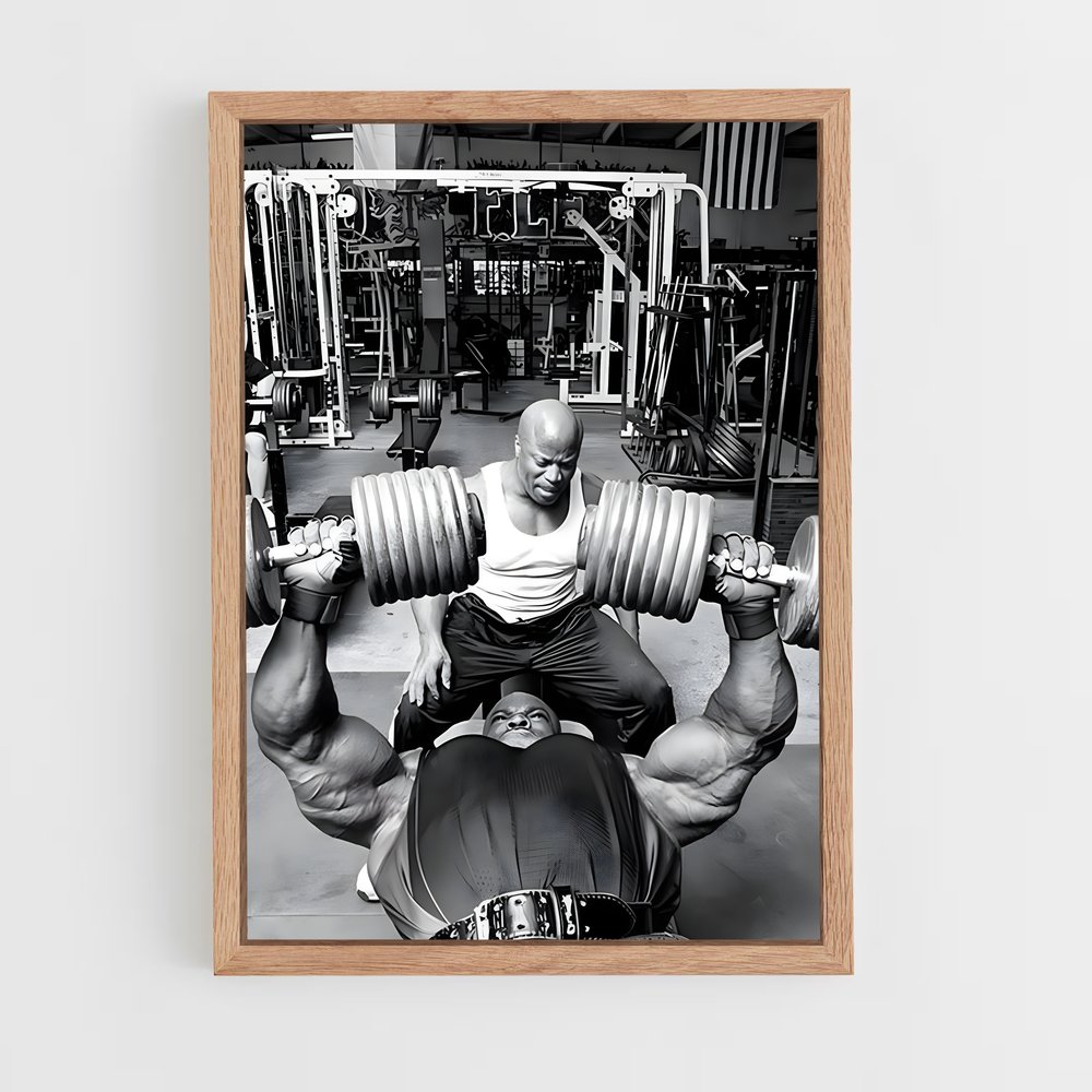 Poster Ronnie Coleman Haltère – affiche Musculation (vue 4)