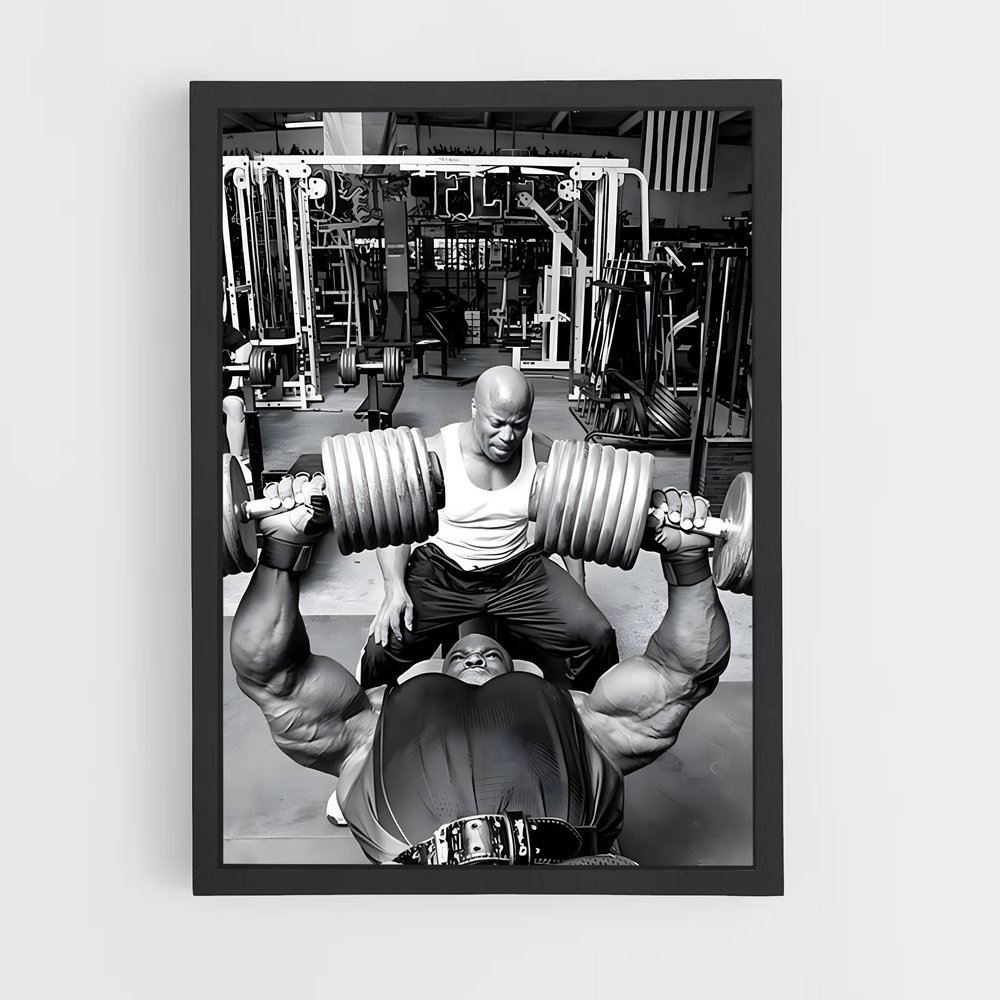 Poster Ronnie Coleman Haltère – affiche Musculation (vue 2)