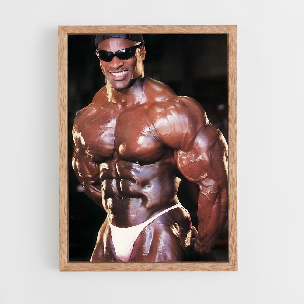 Poster Ronnie Coleman Lunettes – affiche Musculation (vue 4)
