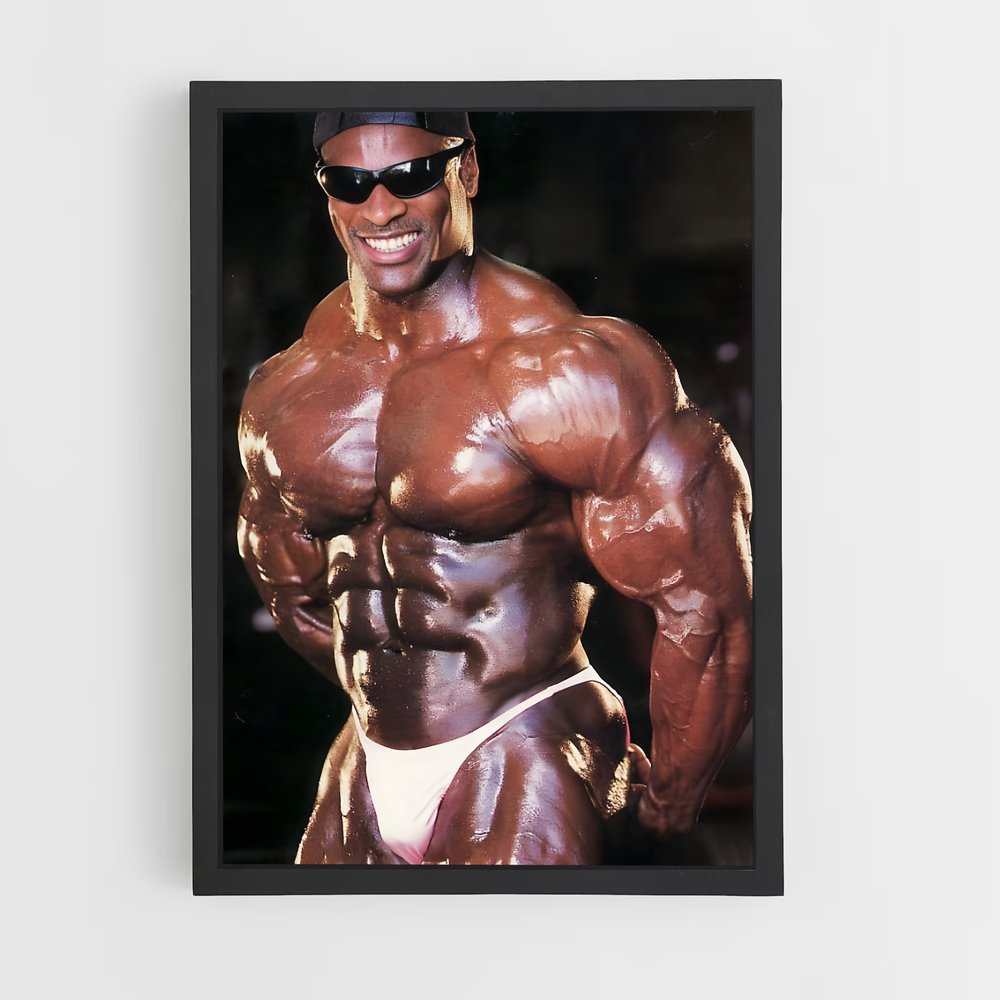 Poster Ronnie Coleman Lunettes – affiche Musculation (vue 2)