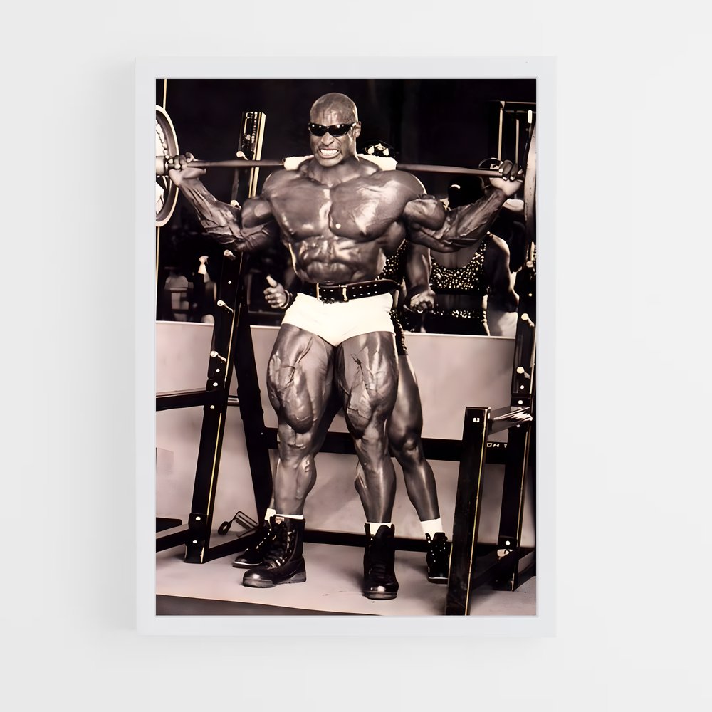 Poster Ronnie Coleman Squat – affiche Musculation (vue 3)