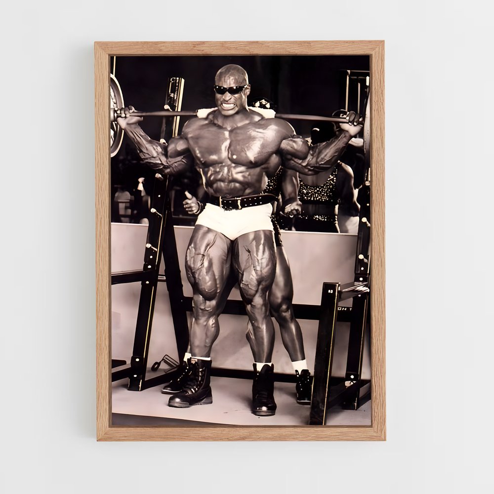 Poster Ronnie Coleman Squat – affiche Musculation (vue 4)