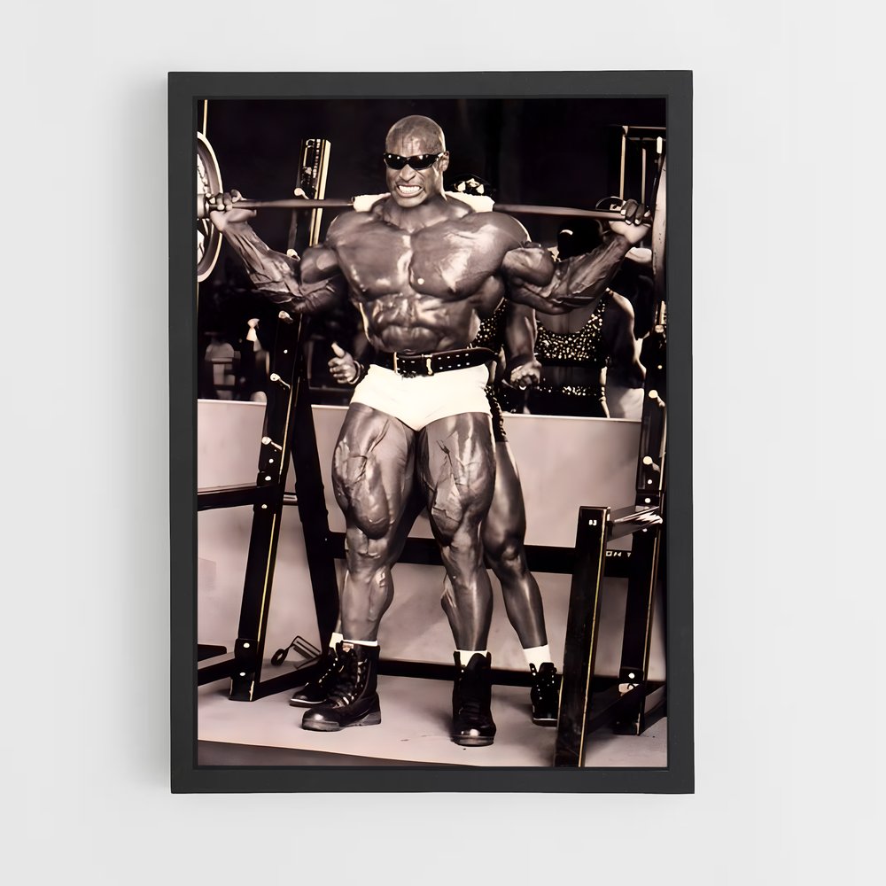 Poster Ronnie Coleman Squat – affiche Musculation (vue 2)
