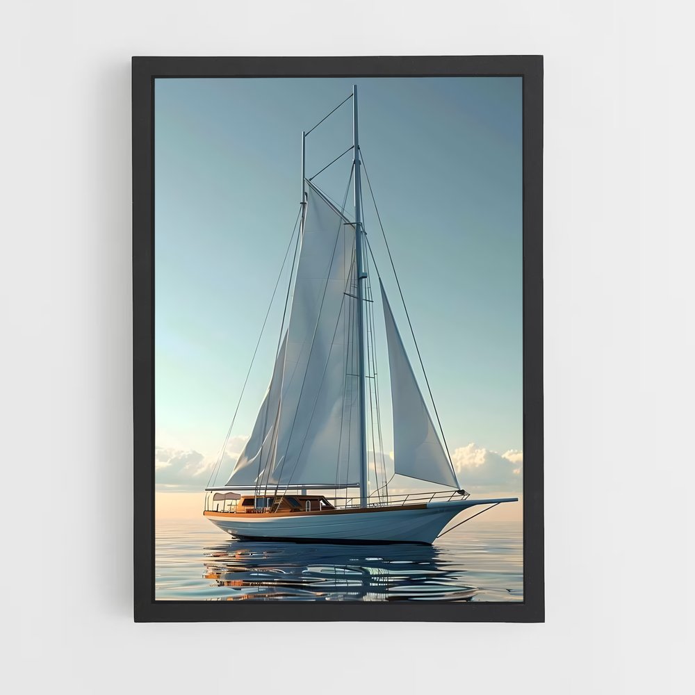 Poster Voilier Sérénité – affiche Voiliers (vue 2)