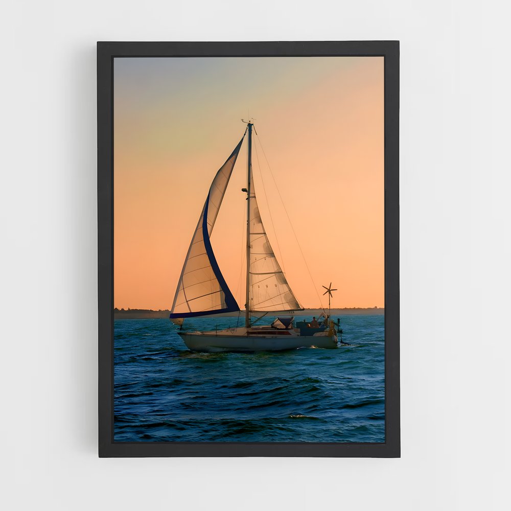 Poster Évasion à Voile – affiche Voiliers (vue 2)