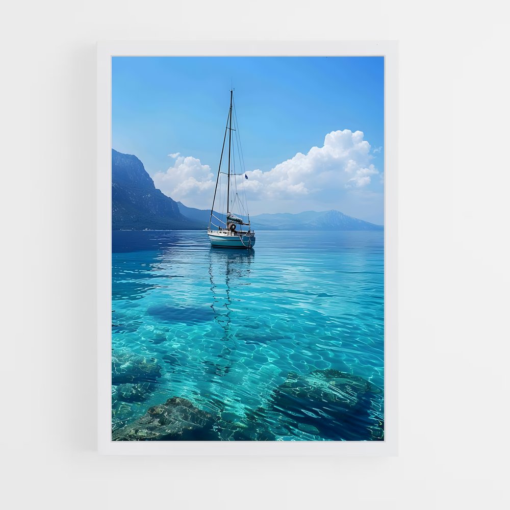Poster Sérénité Maritime – affiche Voiliers (vue 3)