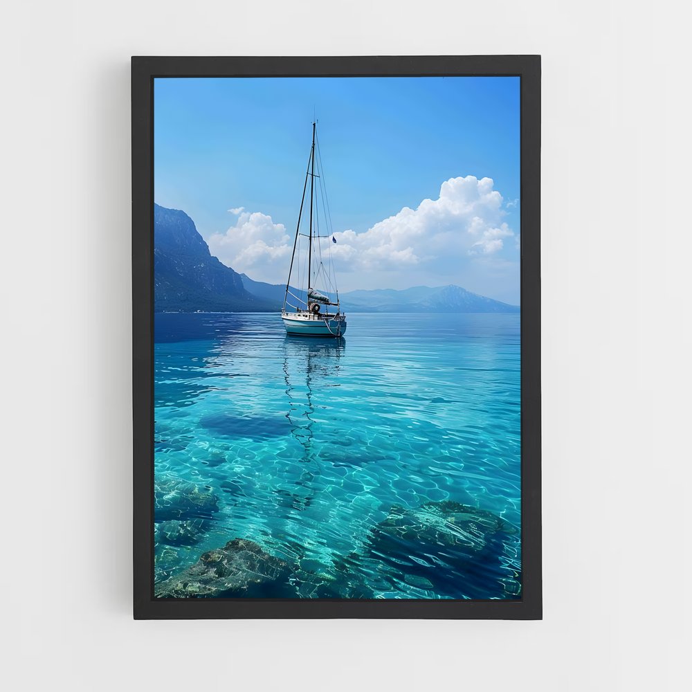 Poster Sérénité Maritime – affiche Voiliers (vue 2)