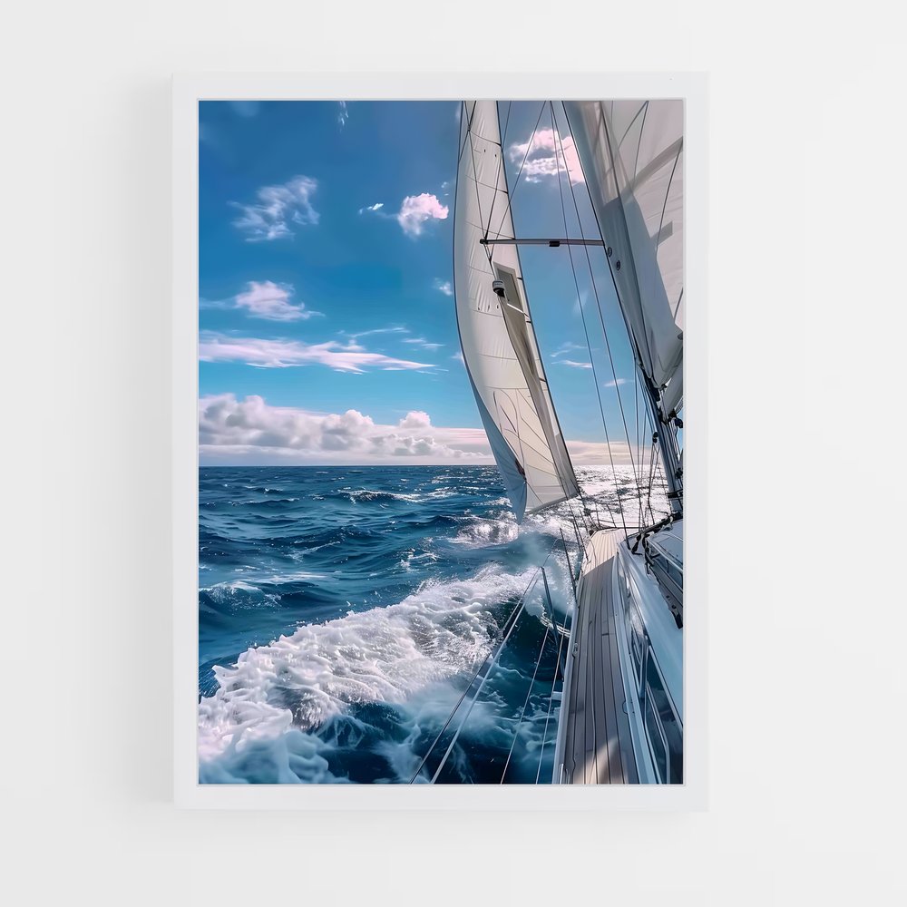 Poster Évasion en Voilier – affiche Voiliers (vue 3)