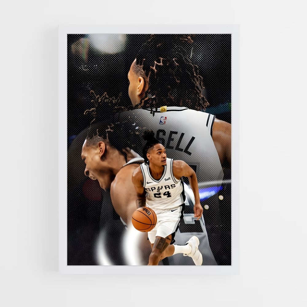 Poster Spurs Élan – affiche Basketball (vue 3)