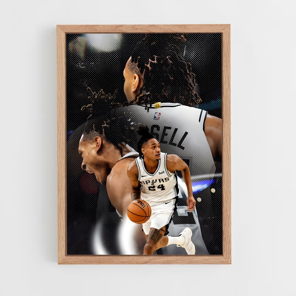 Poster Spurs Élan – affiche Basketball (vue 4)