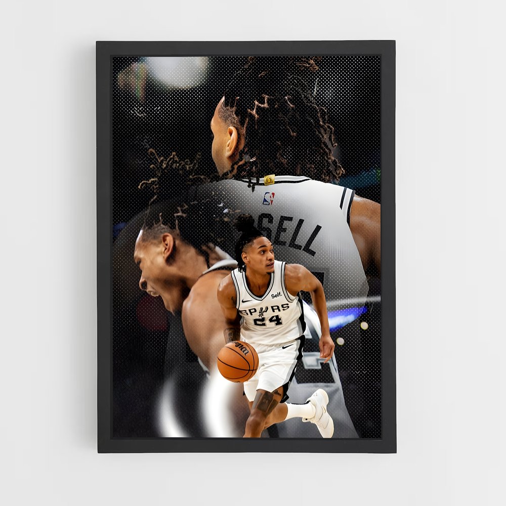Poster Spurs Élan – affiche Basketball (vue 2)