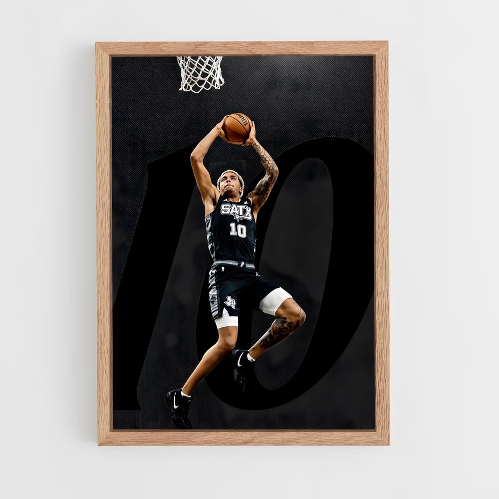 Poster Dunk San Antonio – affiche Basketball (vue 4)