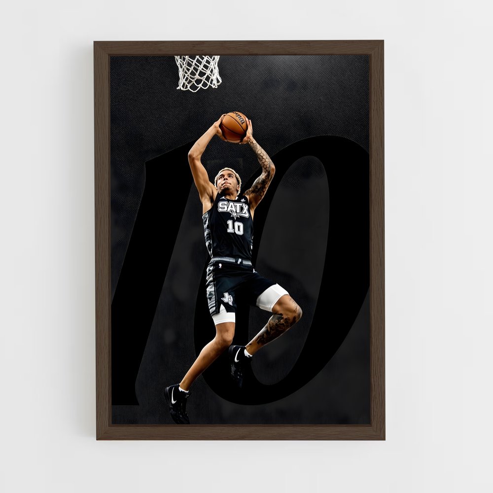 Poster Dunk San Antonio – affiche Basketball (vue 5)