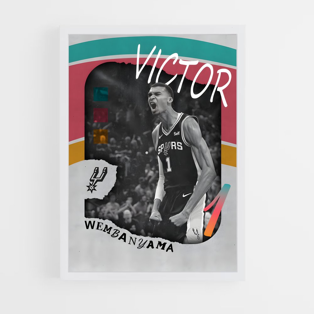 Poster Victoire Dynamique – affiche Basketball (vue 3)