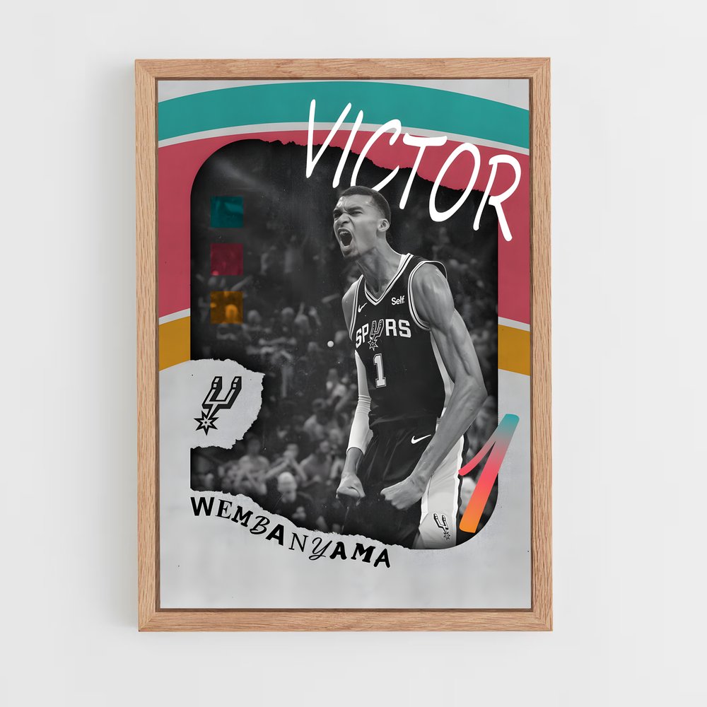 Poster Victoire Dynamique – affiche Basketball (vue 4)