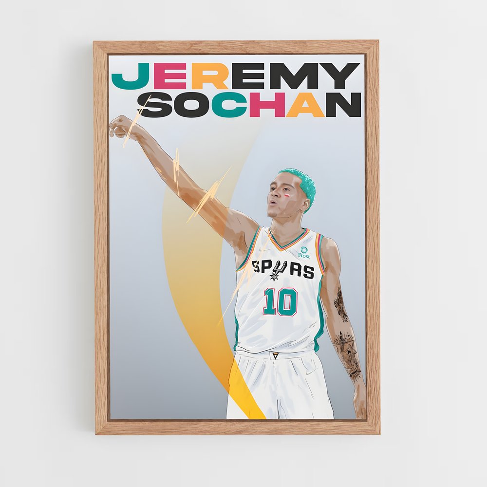 Poster Spurs Énergie – affiche Basketball (vue 4)