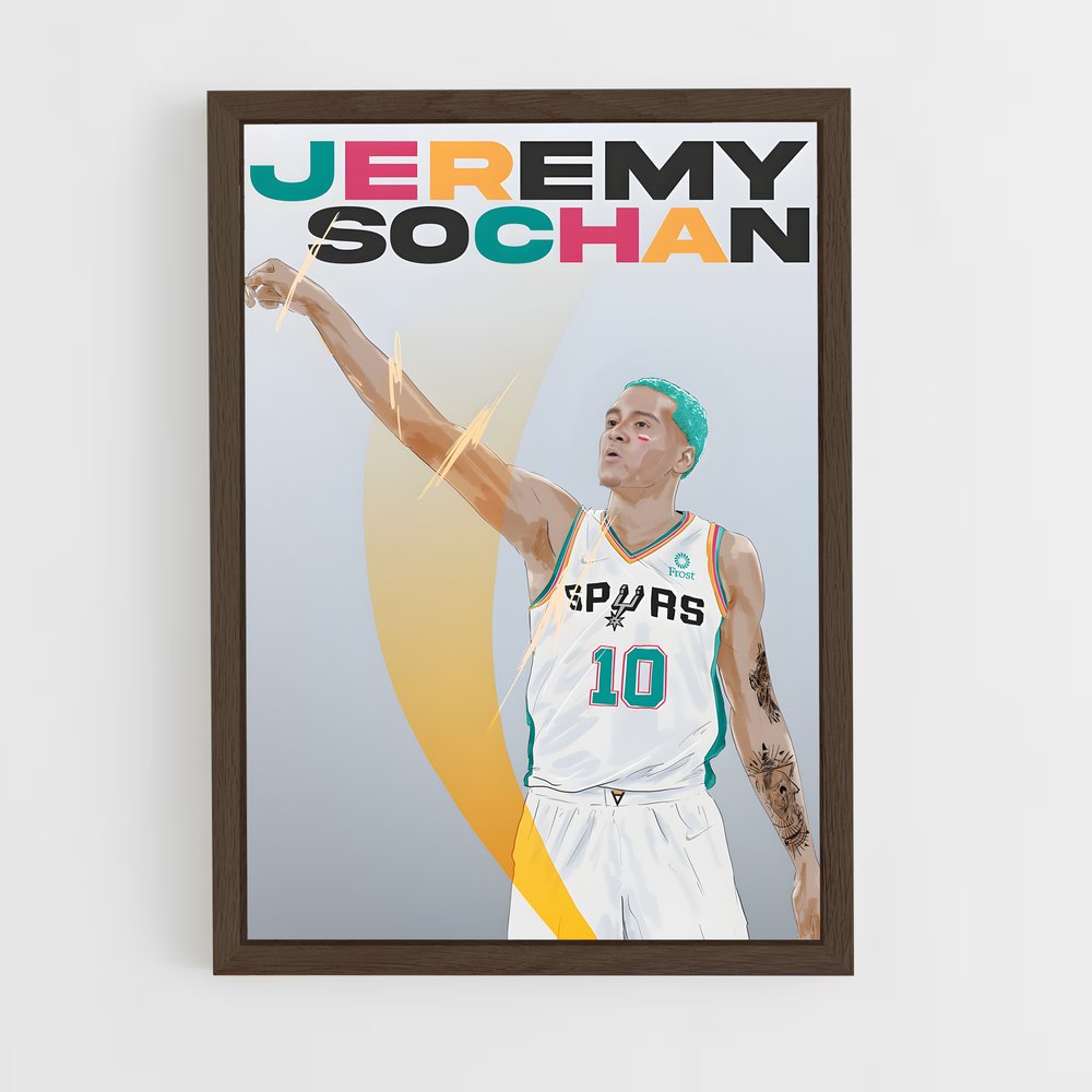 Poster Spurs Énergie – affiche Basketball (vue 5)