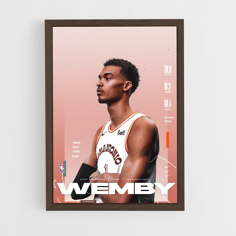Poster Wemby Focus – affiche Basketball (vue 5)