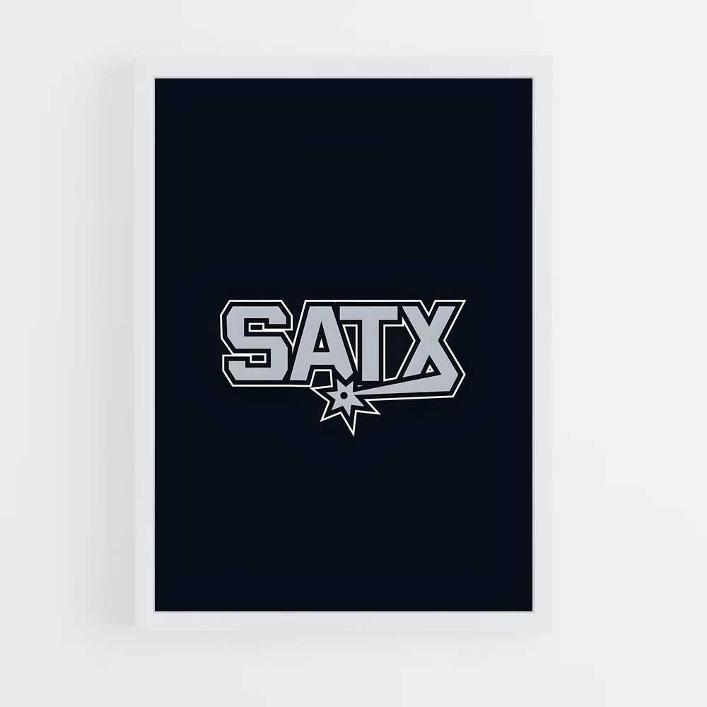 Poster SATX Vintage – affiche Basketball (vue 3)