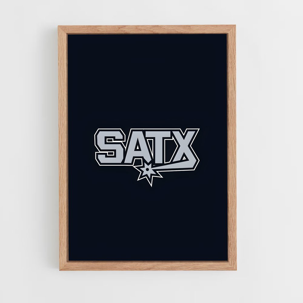 Poster SATX Vintage – affiche Basketball (vue 4)