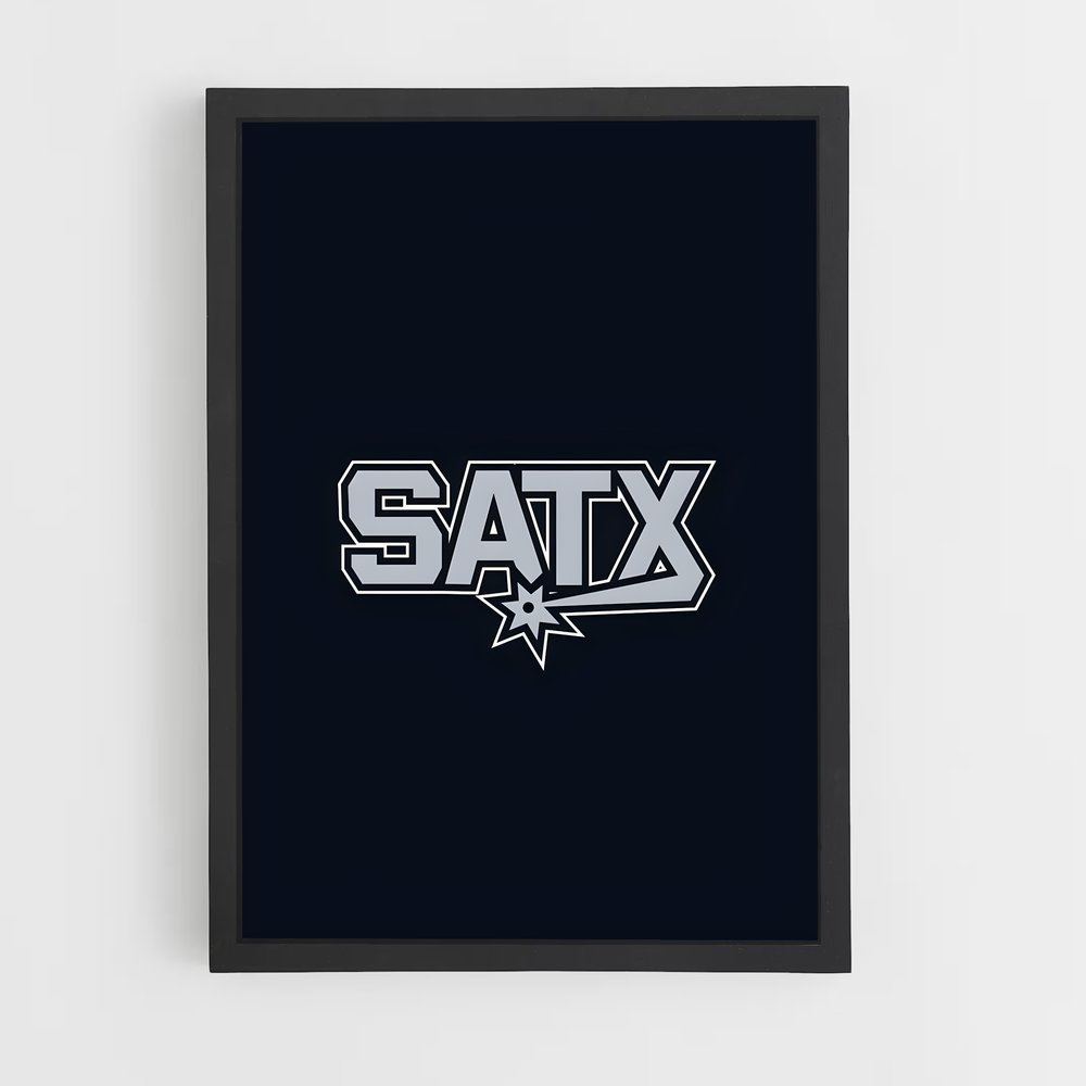 Poster SATX Vintage – affiche Basketball (vue 2)