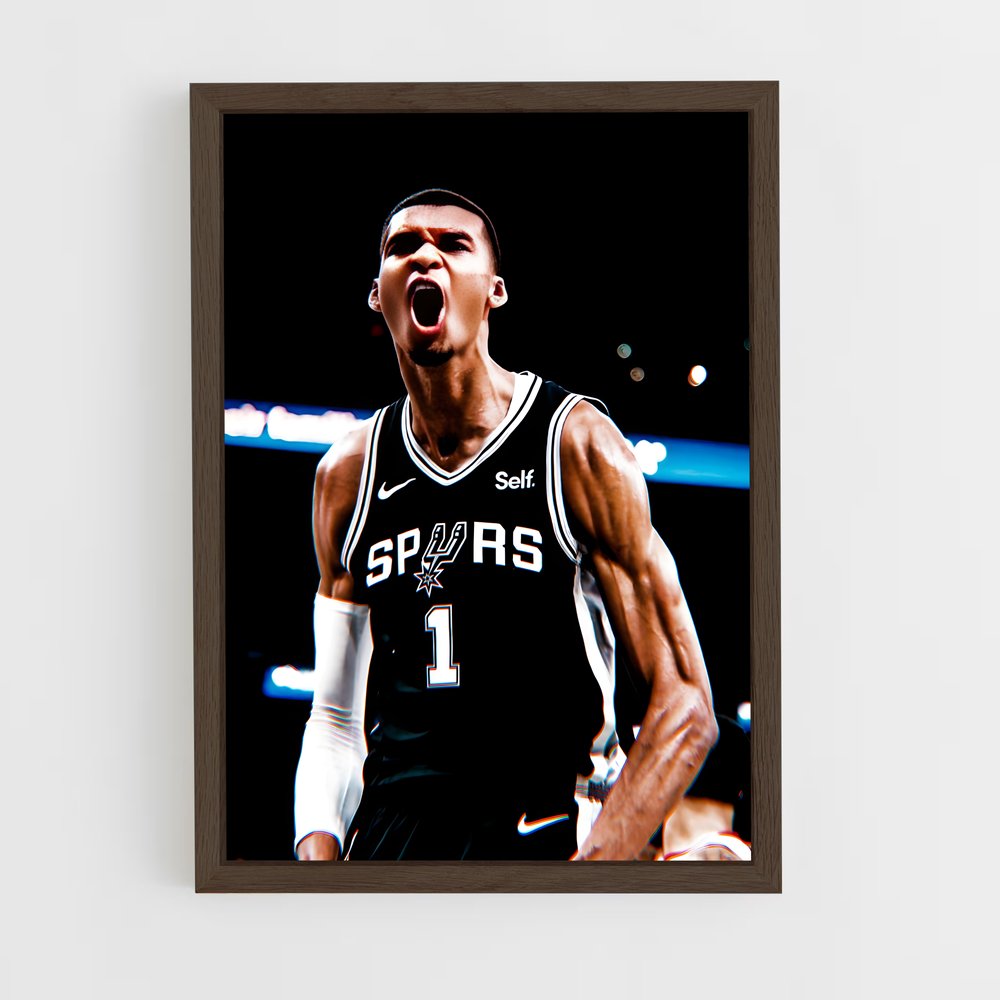 Poster Énergie Spurs – affiche Basketball (vue 5)