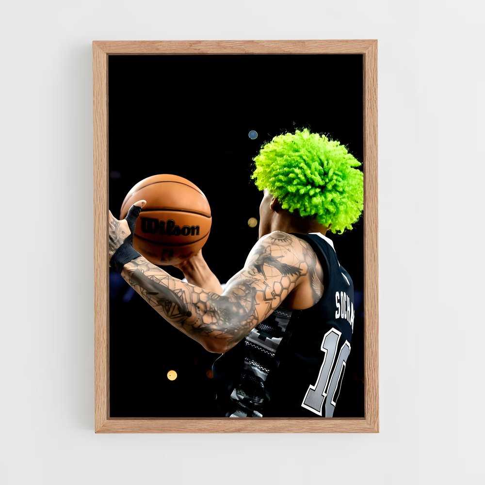 Poster Slam Dunk San Antonio – affiche Basketball (vue 4)