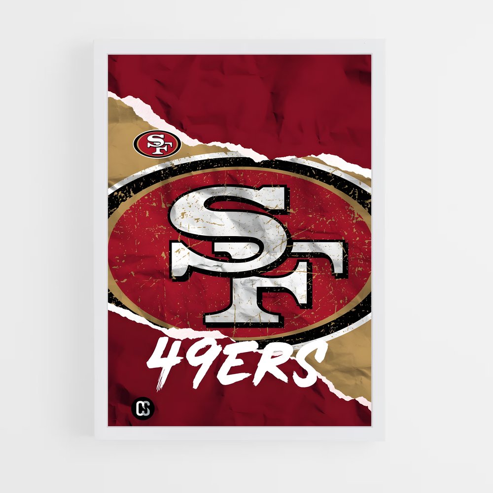 Poster SF 49ers – affiche Football US (vue 3)