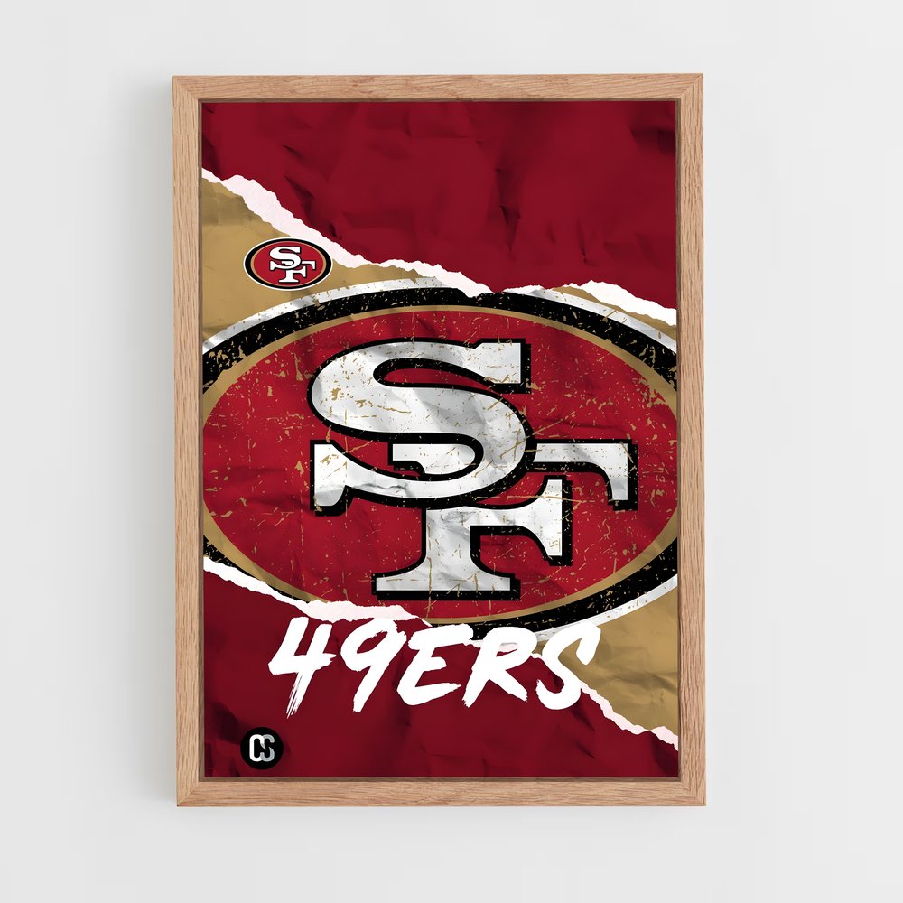 Poster SF 49ers – affiche Football US (vue 4)