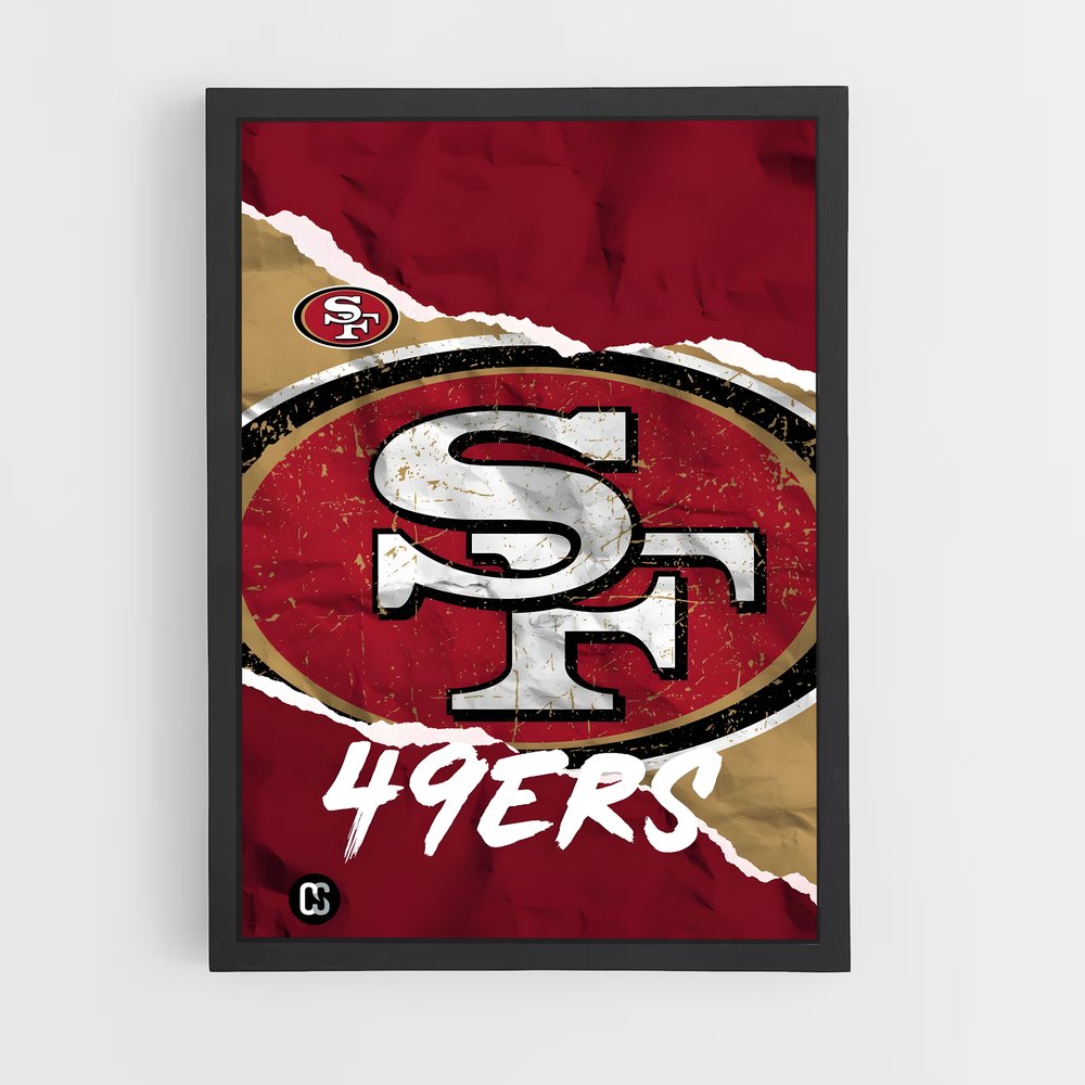 Poster SF 49ers – affiche Football US (vue 2)