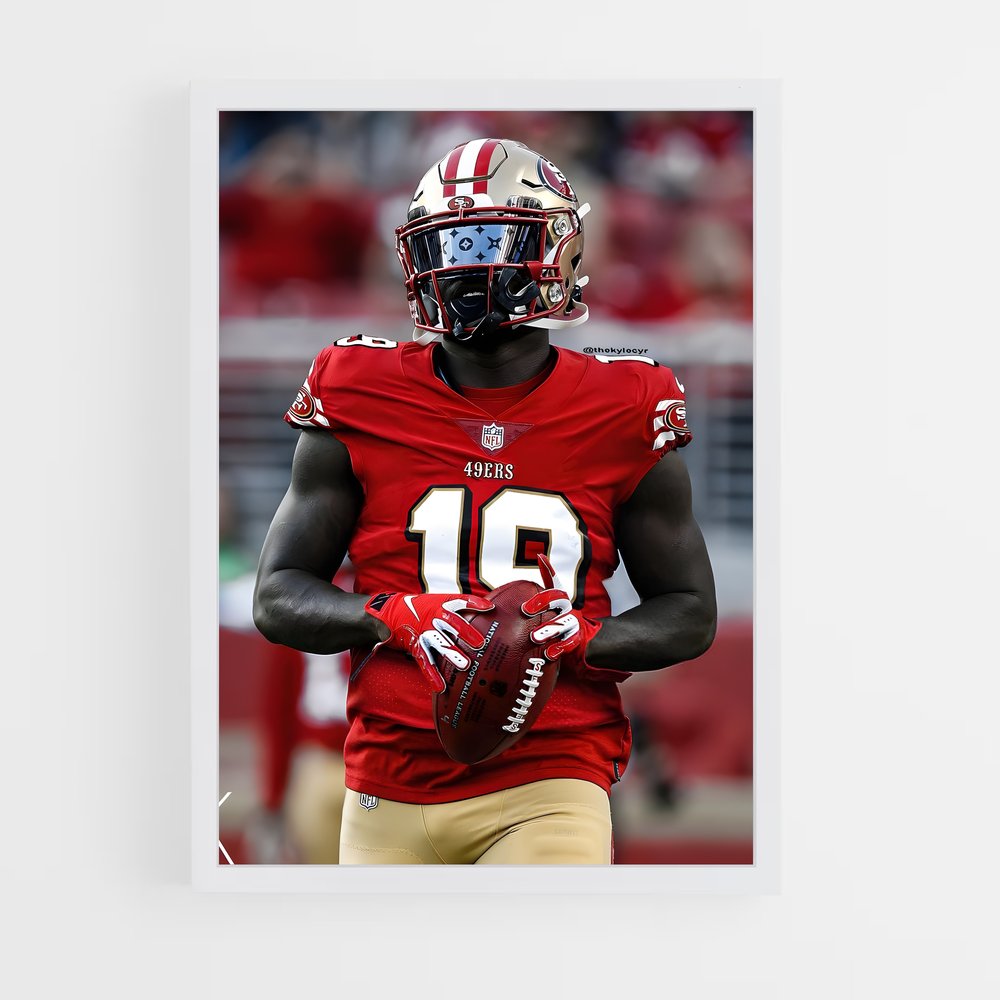 Poster Deebo 49ers – affiche Football US (vue 3)