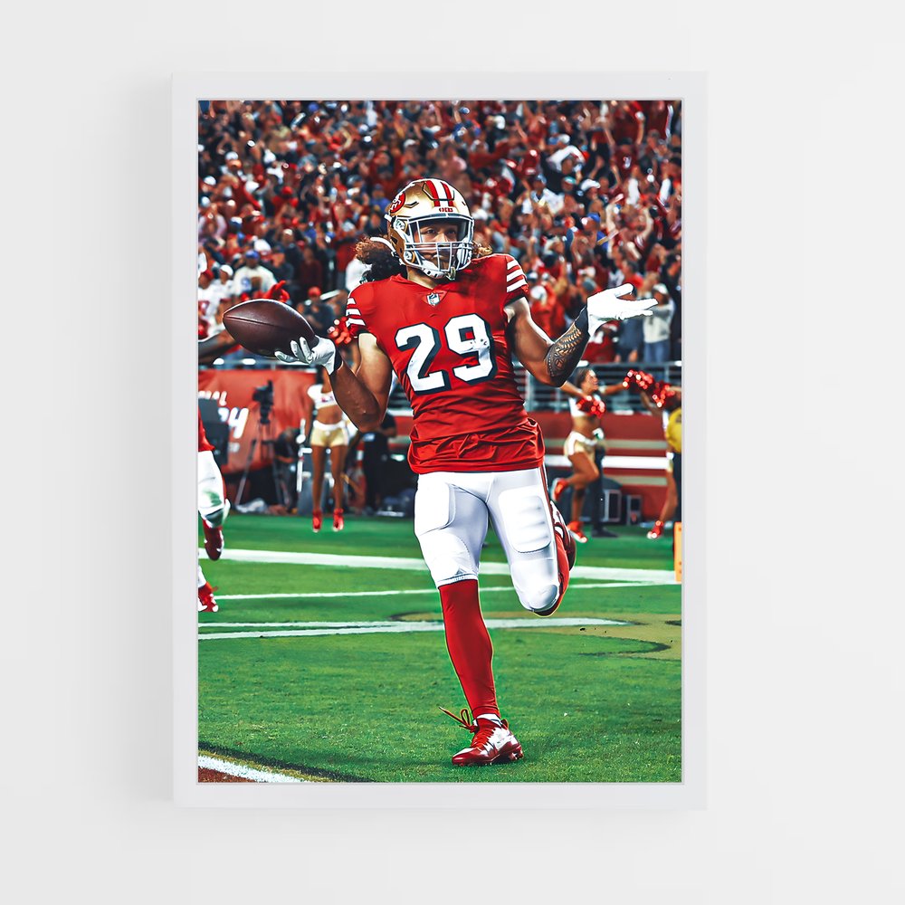 Poster San Francisco 49ers Touchdown – affiche Football US (vue 3)