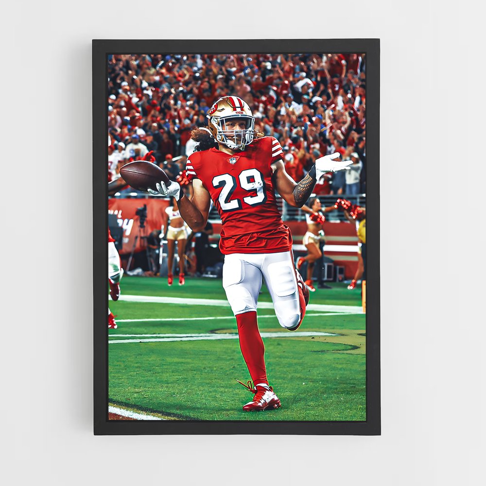 Poster San Francisco 49ers Touchdown – affiche Football US (vue 2)