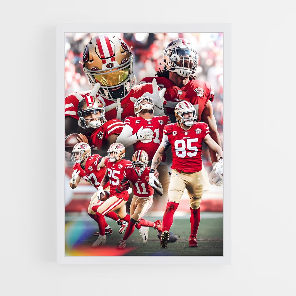 Poster Équipe San Francisco 49ers – affiche Football US (vue 3)