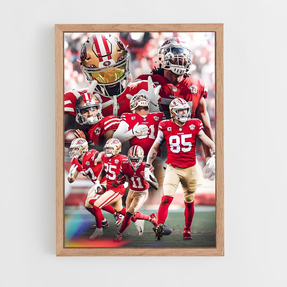 Poster Équipe San Francisco 49ers – affiche Football US (vue 4)