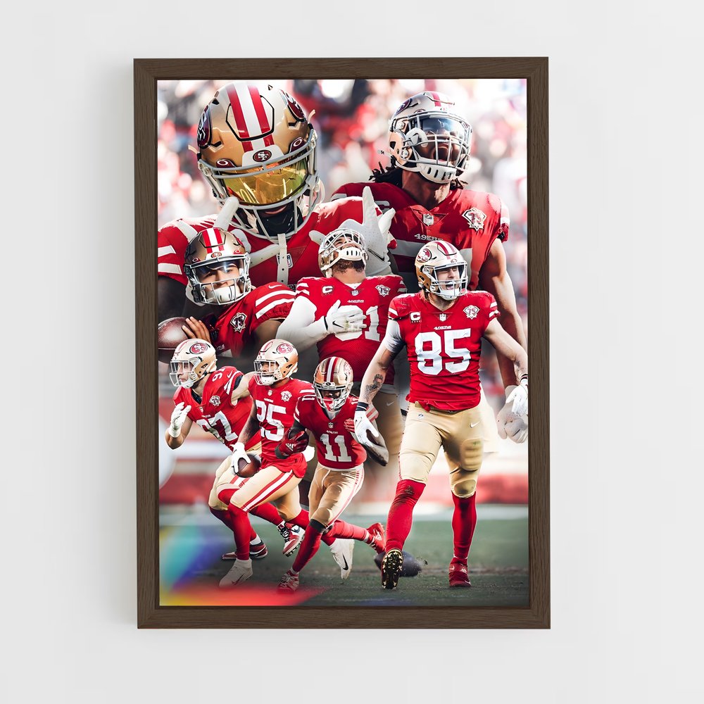 Poster Équipe San Francisco 49ers – affiche Football US (vue 5)