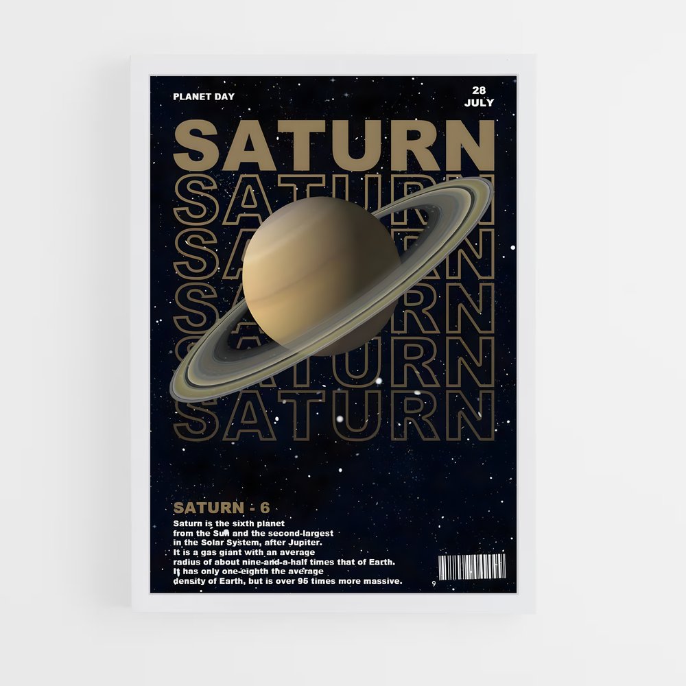 Poster Saturn Celestial (vue 3)