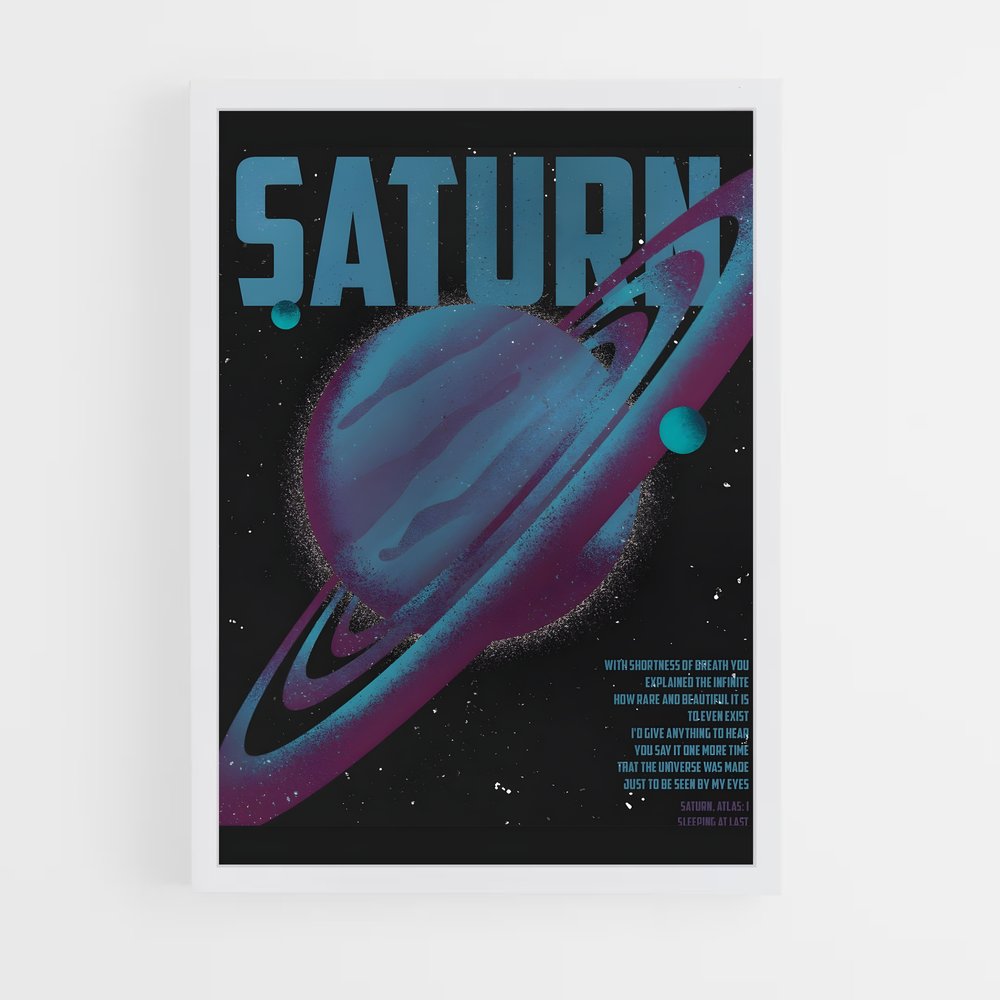 Poster Voyage Vers Saturne (vue 3)