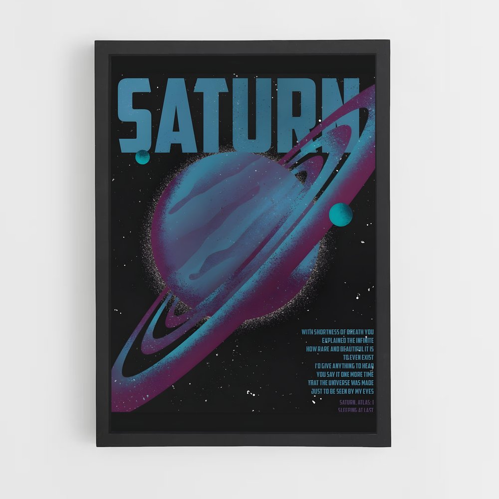 Poster Voyage Vers Saturne (vue 2)