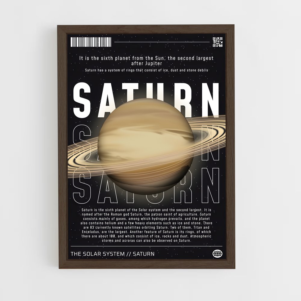 Poster Saturne Systémique (vue 5)