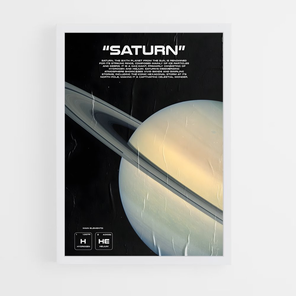 Poster Saturn Rétro (vue 3)