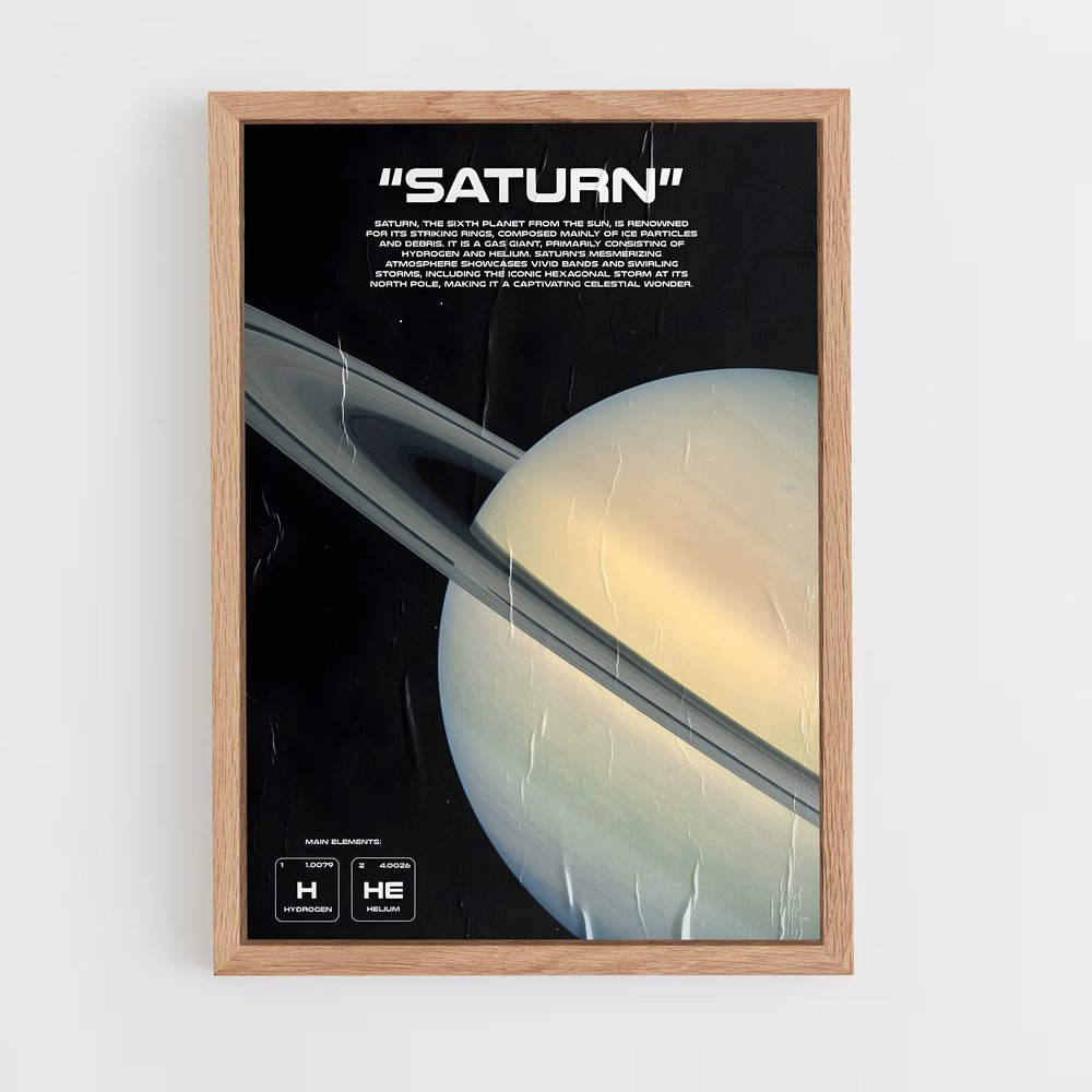 Poster Saturn Rétro (vue 4)