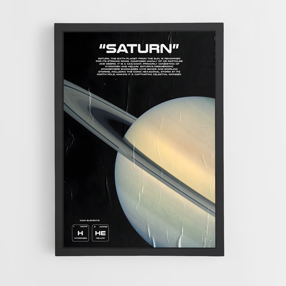 Poster Saturn Rétro (vue 2)