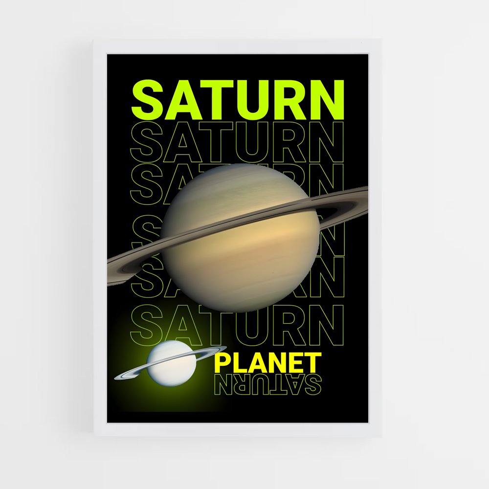 Poster Planète Saturne (vue 3)