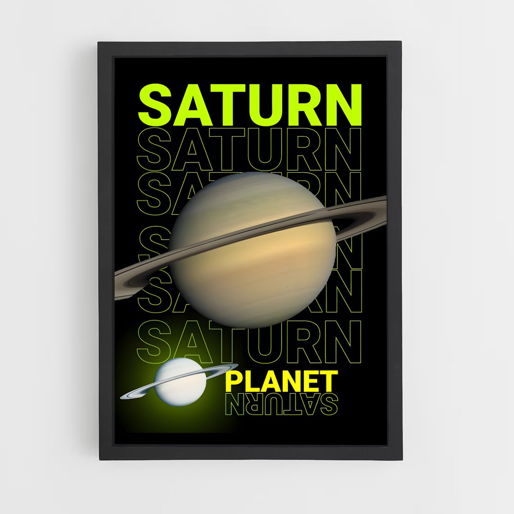 Poster Planète Saturne (vue 2)