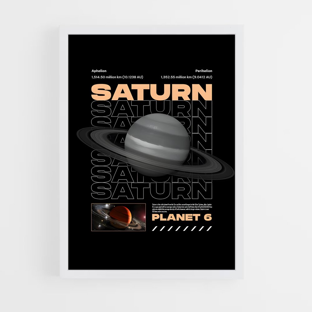 Poster Saturn 6 (vue 3)