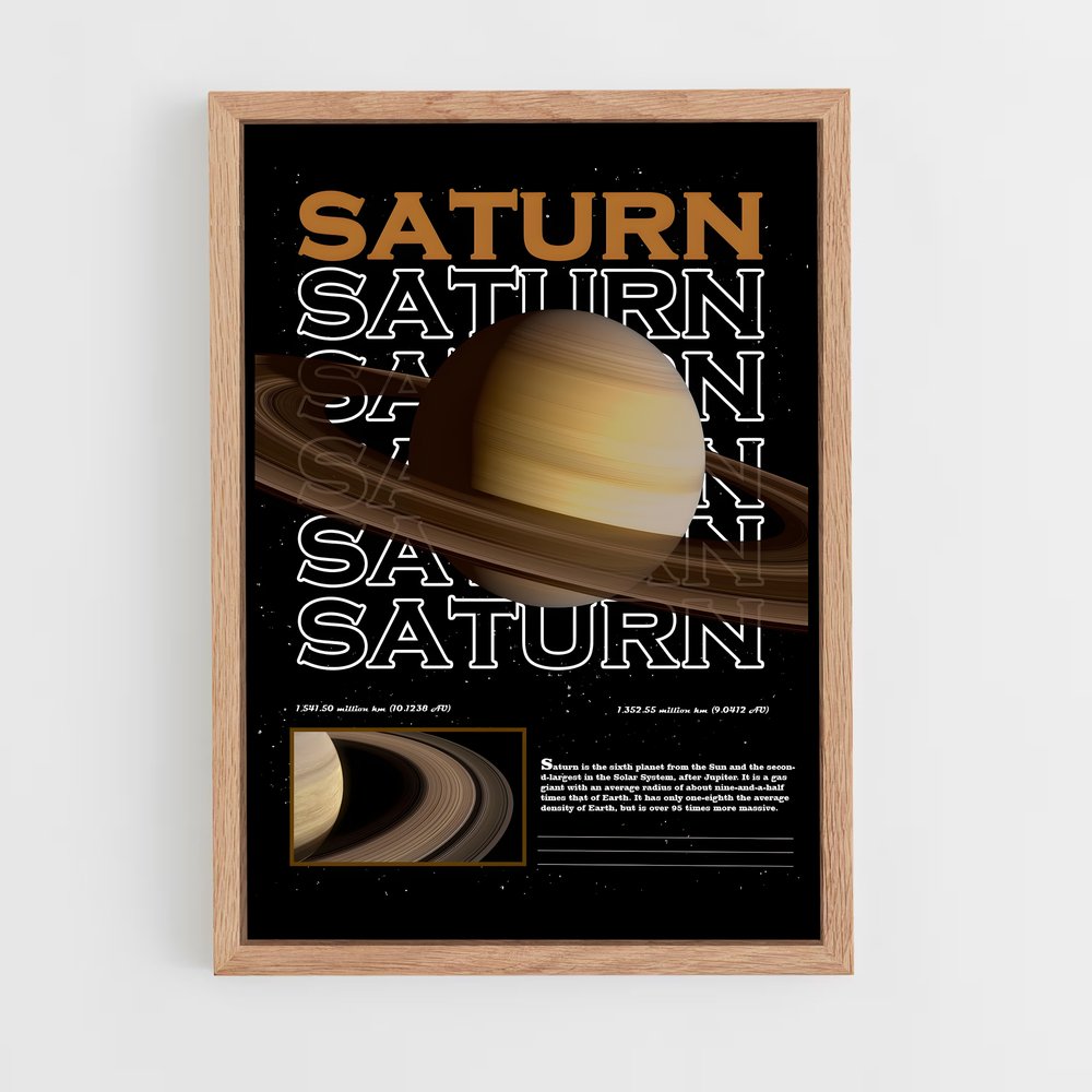Poster Saturne Éclipse (vue 4)